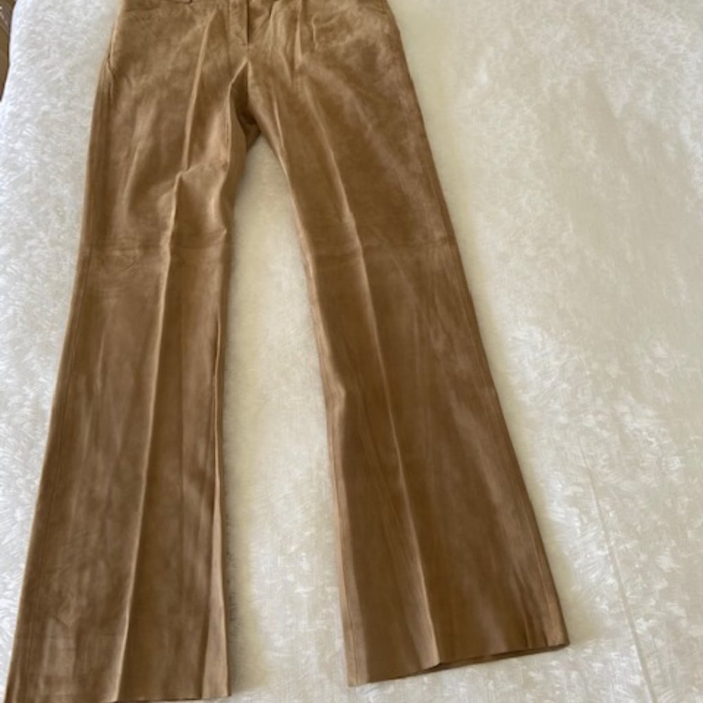Women’s Size 8 Suede Pants New With Tags Camel Col